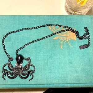 Sourpuss brand black octopus costume necklace